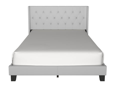 Moonstar Light Gray Twin Platform Bed from Happy Homes - Luna Furniture