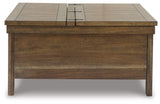 Moriville Coffee Table with 1 End Table in Grayish Brown from Ashley Furniture - Luna Furniture