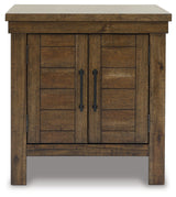 Moriville Coffee Table with 1 End Table in Grayish Brown from Ashley Furniture - Luna Furniture