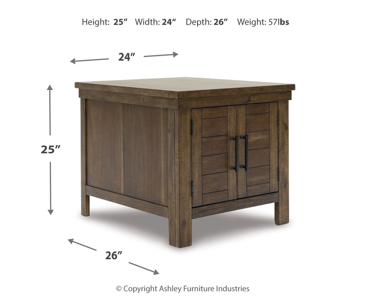 Moriville Coffee Table with 1 End Table in Grayish Brown from Ashley Furniture - Luna Furniture