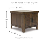 Moriville Coffee Table with 1 End Table in Grayish Brown from Ashley Furniture - Luna Furniture