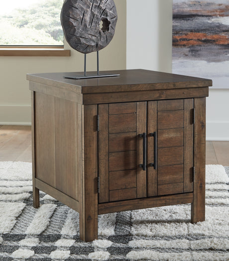 Moriville Coffee Table with 1 End Table in Grayish Brown from Ashley - Luna Furniture