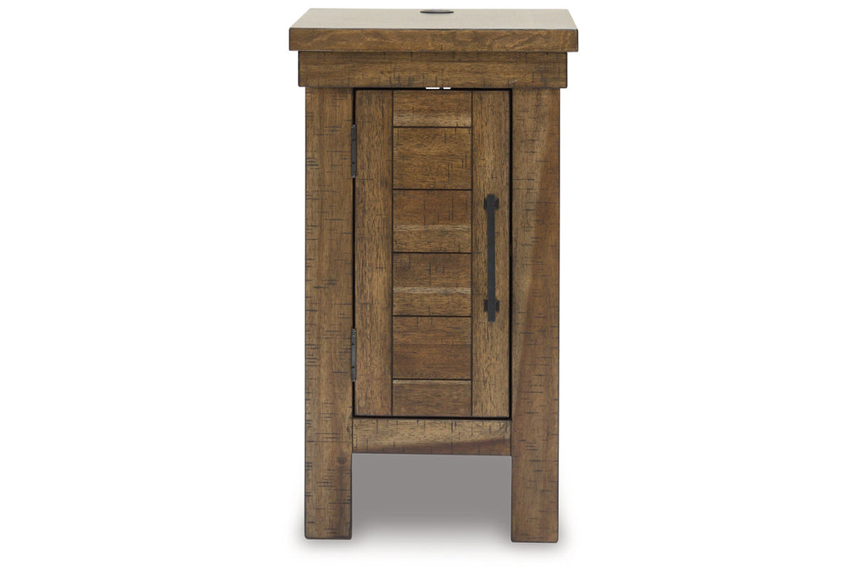 Moriville Grayish Brown Lift-top Coffee Table and 2 Chairside End Tables from Ashley - Luna Furniture