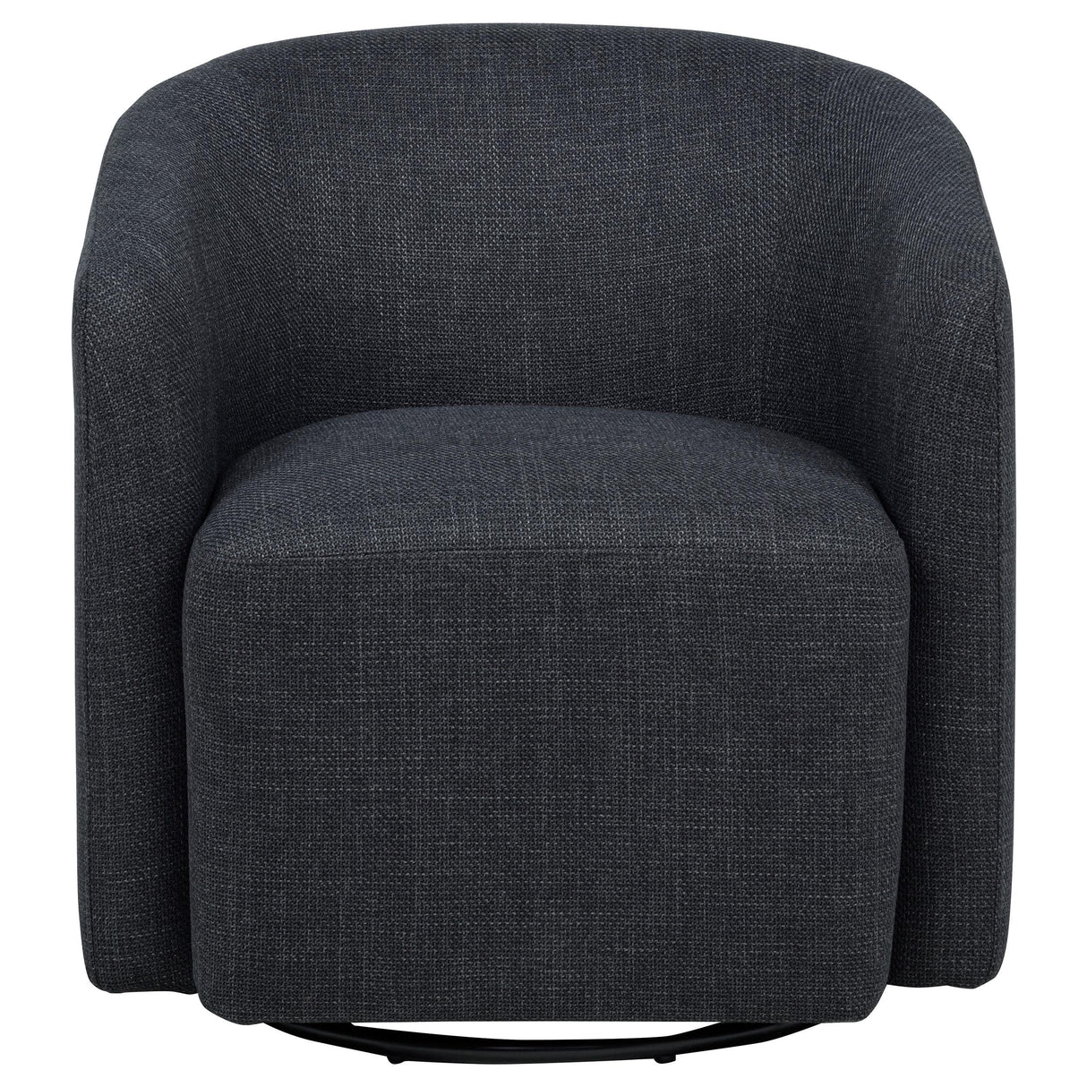 Mossbrook Anthracite Upholstered Swivel Accent Chair from Coaster - Luna Furniture