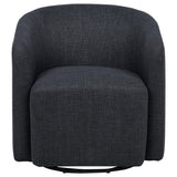 Mossbrook Anthracite Upholstered Swivel Accent Chair from Coaster - Luna Furniture