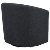Mossbrook Anthracite Upholstered Swivel Accent Chair from Coaster - Luna Furniture