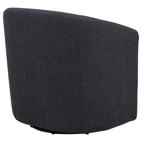 Mossbrook Anthracite Upholstered Swivel Accent Chair from Coaster - Luna Furniture