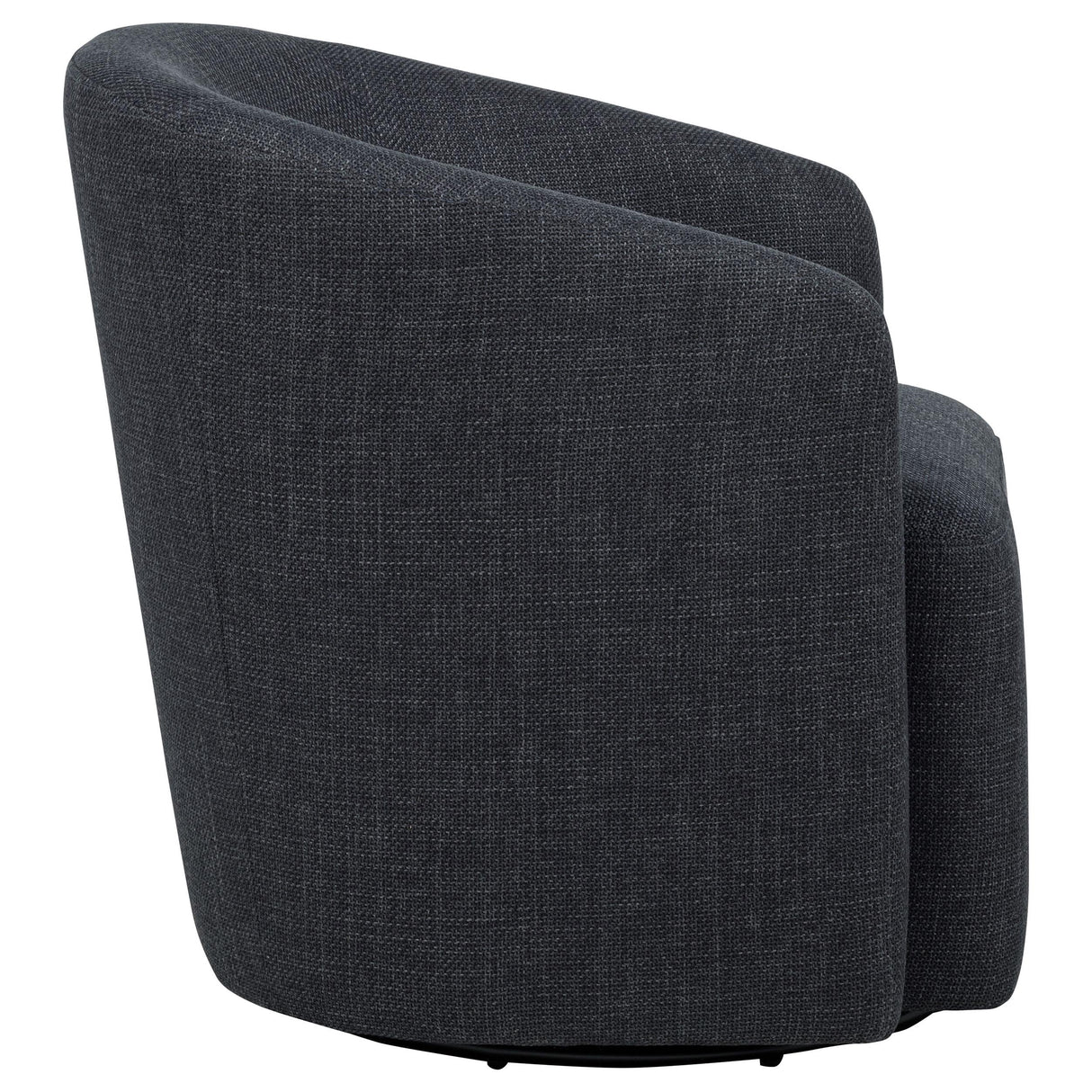 Mossbrook Anthracite Upholstered Swivel Accent Chair from Coaster - Luna Furniture