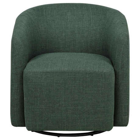 Mossbrook Green Upholstered Swivel Accent Chair from Coaster - Luna Furniture
