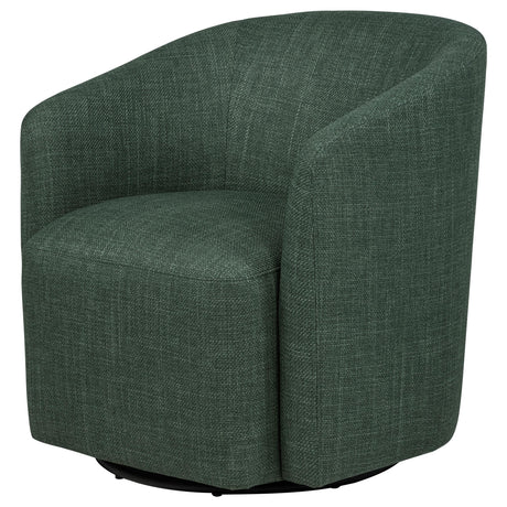 Mossbrook Green Upholstered Swivel Accent Chair from Coaster - Luna Furniture