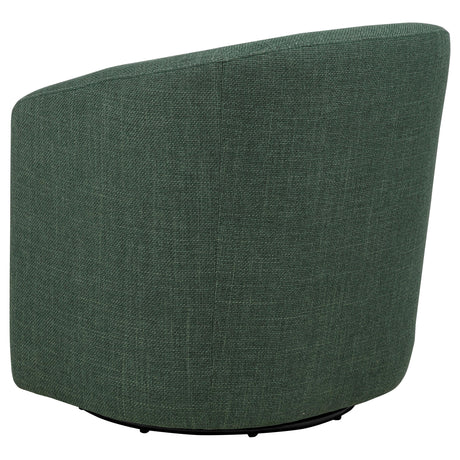 Mossbrook Green Upholstered Swivel Accent Chair from Coaster - Luna Furniture