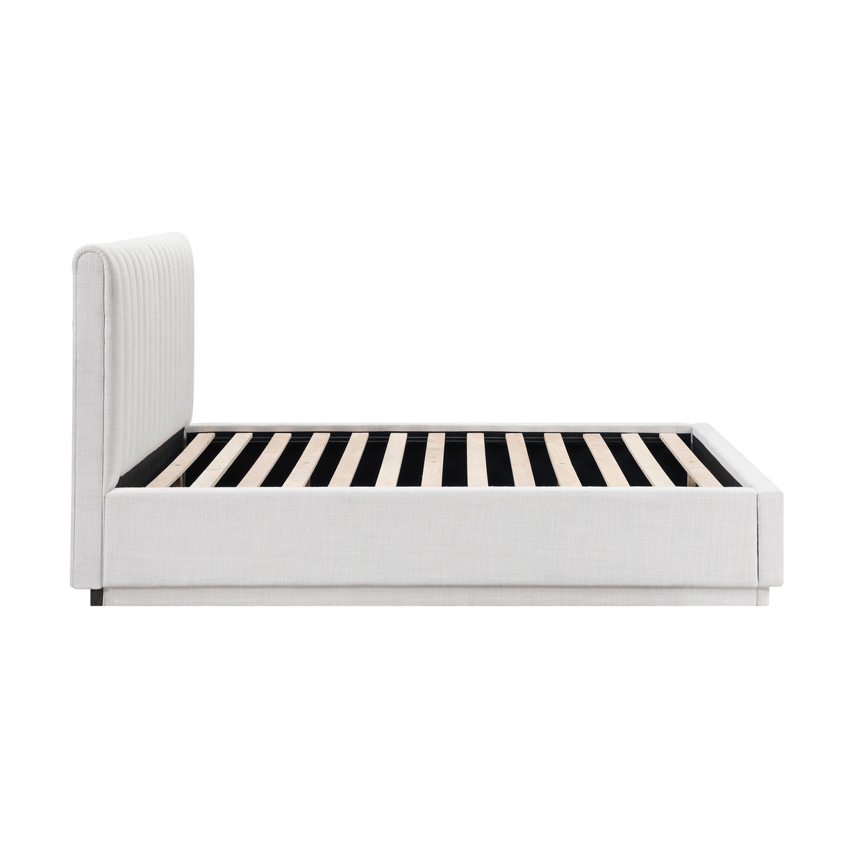 Mulvane Natural Full Upholstered Platform Bed from Homelegance - Luna Furniture