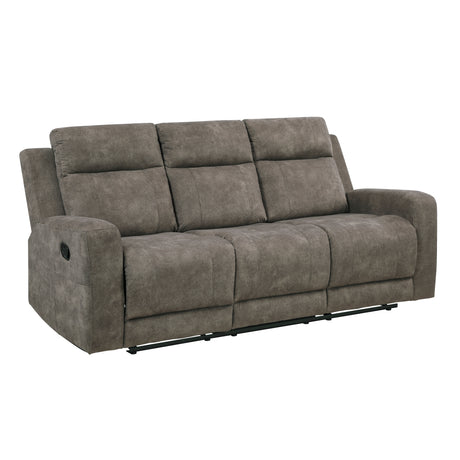 Muncie Brown Double Reclining Sofa from Homelegance - Luna Furniture