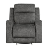 Muncie Brownish Gray Double Reclining Living Room Set from Homelegance - Luna Furniture
