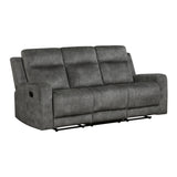 Muncie Brownish Gray Double Reclining Living Room Set from Homelegance - Luna Furniture