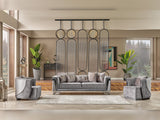 Munich Chair in Grey from Furnia - Luna Furniture