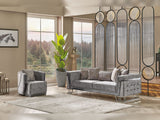 Munich Chair in Grey from Furnia - Luna Furniture