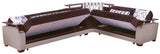 Natural Colins Brown Storage Sleeper Sectional from Bellona - Luna Furniture