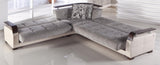 Natural Valencia Grey Armchair from Bellona - Luna Furniture