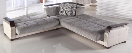 Natural Valencia Grey Armchair from Bellona - Luna Furniture