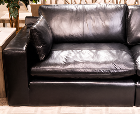 Emilia Black Left-Arm Facing Corner Chair from Ashley - Luna Furniture