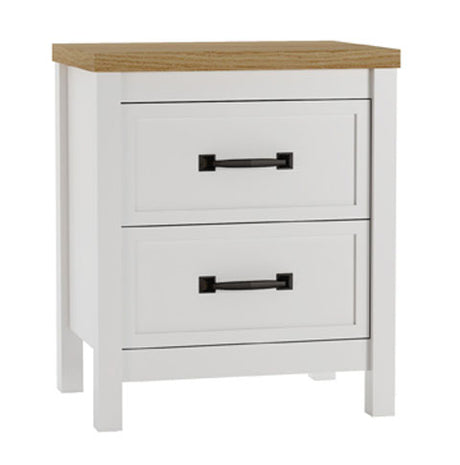 Kerisden White/Brown Queen Panel Bedroom Set with Bed Frame from Ashley - Luna Furniture