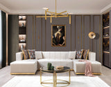 Elisha Ivory Velvet Double Chaise Sectional from Nova Furniture - Luna Furniture