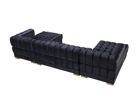 Ariana Black Velvet Double Chaise Sectional-ARIANABLACK-SEC-Nova-NOVA_109486.jpg-Luna Furniture