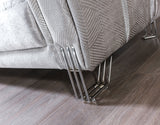 Santana Silver Velvet Sofa from Nova Furniture - Luna Furniture