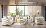 Fanci Ivory Velvet Sofa & Loveseat from Nova Furniture - Luna Furniture