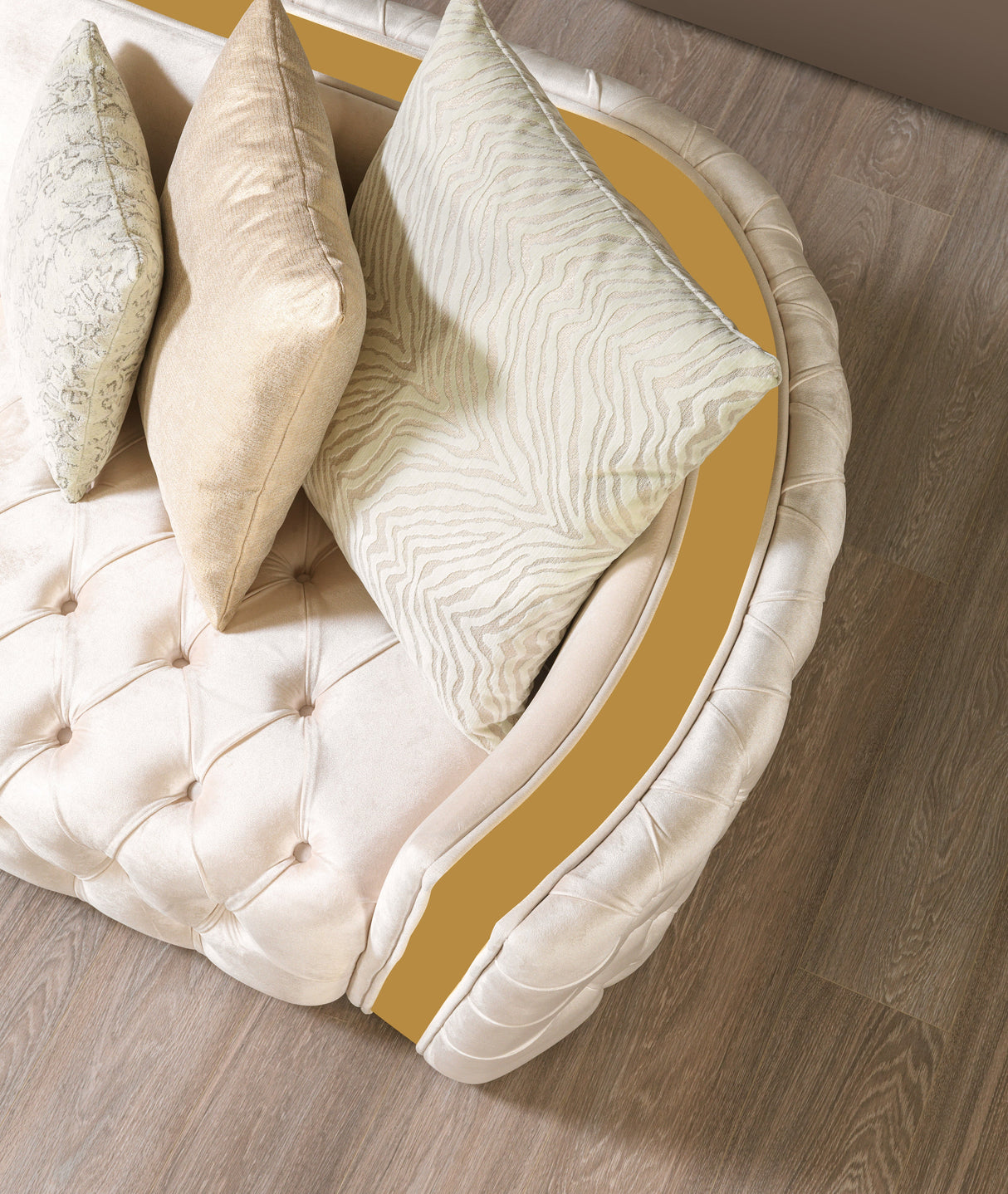 Fanci Ivory Velvet Sofa & Loveseat from Nova Furniture - Luna Furniture