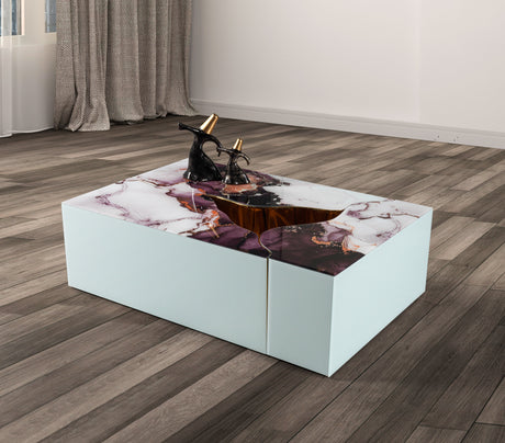 Dream White Marble 3-Piece Coffee Table from Nova Furniture - Luna Furniture