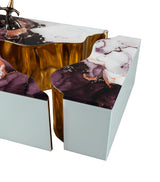 Dream White Marble 3-Piece Coffee Table from Nova Furniture - Luna Furniture