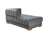 Ariana Gray Velvet Double Chaise Sectional from Nova Furniture - Luna Furniture