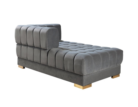 Ariana Gray Velvet Double Chaise Sectional from Nova Furniture - Luna Furniture