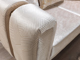 Santana Ivory Velvet Living Room Set from Nova Furniture - Luna Furniture