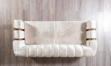 Santana Ivory Velvet Living Room Set from Nova Furniture - Luna Furniture