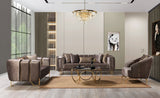 Santana Coffee Velvet Living Room Set from Nova Furniture - Luna Furniture
