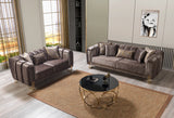 Santana Coffee Velvet Living Room Set from Nova Furniture - Luna Furniture