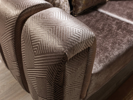 Santana Coffee Velvet Living Room Set from Nova Furniture - Luna Furniture