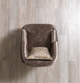 Santana Coffee Velvet Chair from Nova Furniture - Luna Furniture