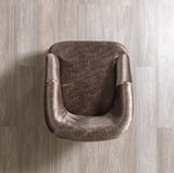 Santana Coffee Velvet Chair from Nova Furniture - Luna Furniture