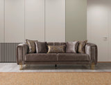 Santana Coffee Velvet Living Room Set from Nova Furniture - Luna Furniture
