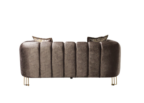 Santana Coffee Velvet Living Room Set from Nova Furniture - Luna Furniture
