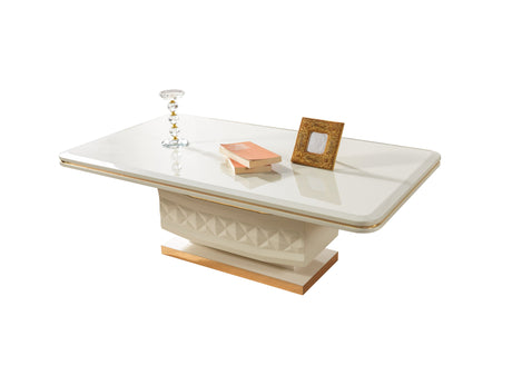 Anica Ivory Coffee Table from Nova Furniture - Luna Furniture