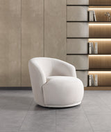 Bonita Ivory Velvet Accent Chair from Nova Furniture - Luna Furniture