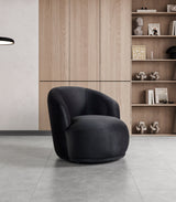 Bonita Black Velvet Accent Chair from Nova Furniture - Luna Furniture