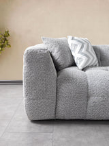Ivy Gray Boucle RAF Sectional from Nova Furniture - Luna Furniture