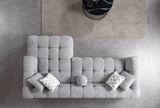 Ivy Gray Boucle RAF Sectional from Nova Furniture - Luna Furniture