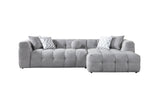 Ivy Gray Boucle RAF Sectional from Nova Furniture - Luna Furniture